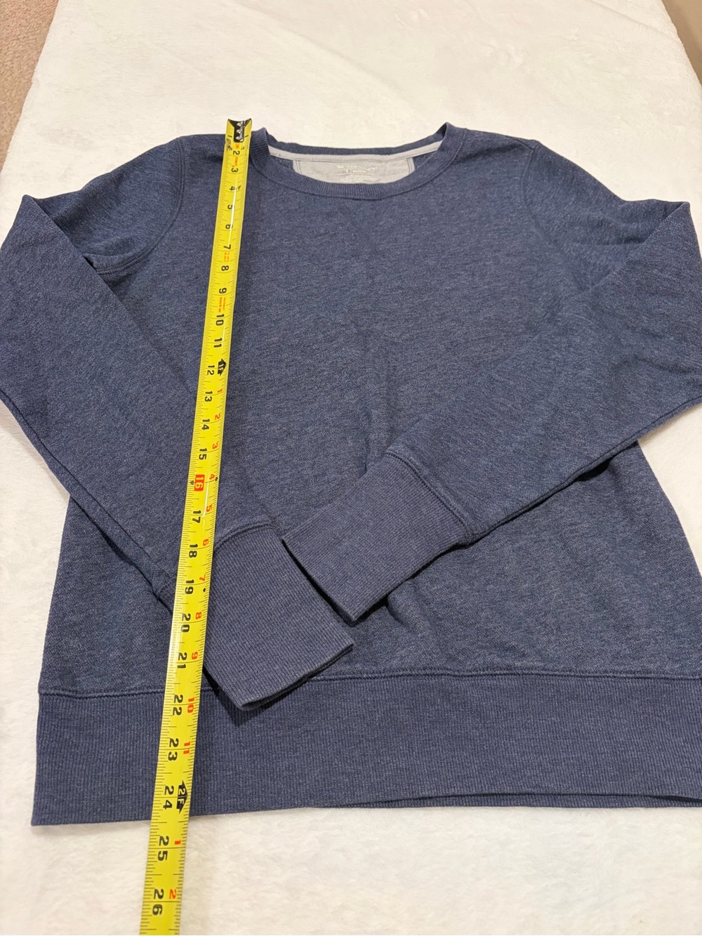 Tek Gear Women's Blue Heather Crewneck Sweatshirt - Size Small - Picture 5 of 7